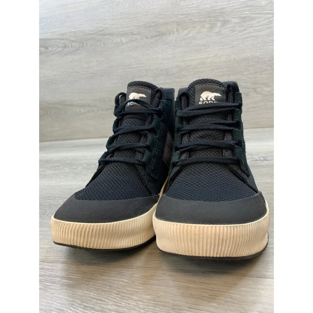 Sorel Out N About III Conquest Women's Black Sea Salt Sneakers Boots 7.5 Shoes